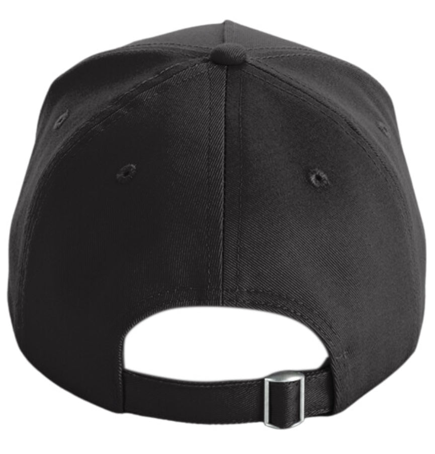 Echo Moon apparel black signature cap 100% cotton twill back side