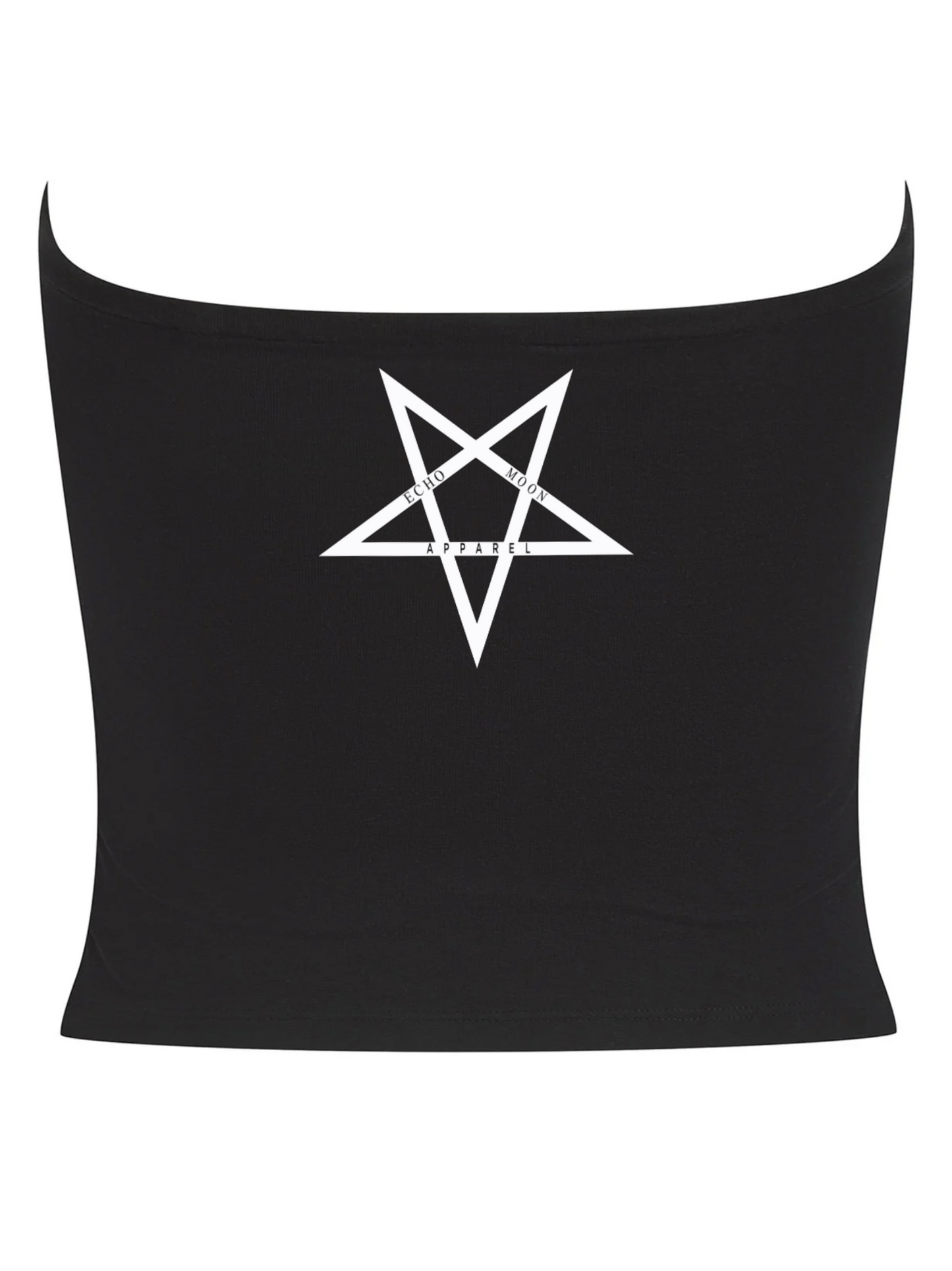 Echo Moon Apparel Black Lucid Hex Bandeau Top Back Side