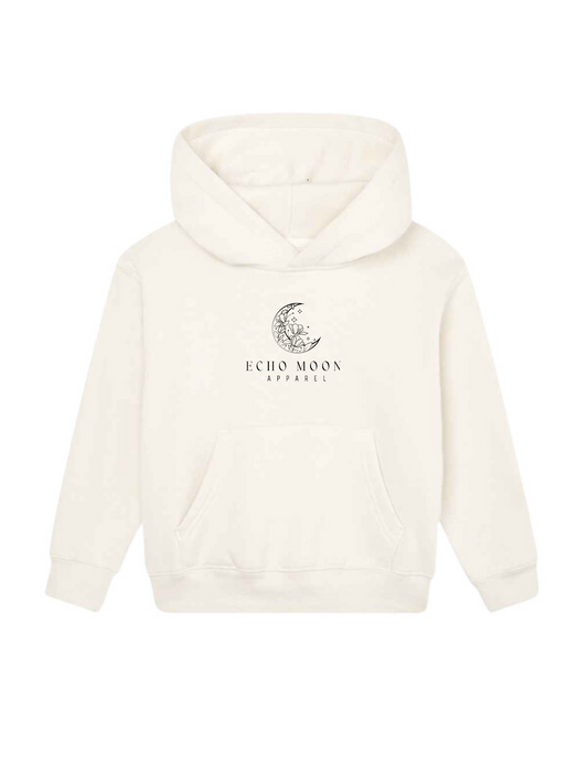 Echo Moon Apparel natural kids hoodie front side